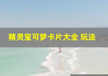 精灵宝可梦卡片大全 玩法